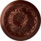 Ekena Millwork Damon Ceiling Medallion (Fits Canopies up to 3 3/8"), Hand-Painted Antique Copper, 20"OD x 1 1/2"P CM20DAACS - alternate 1